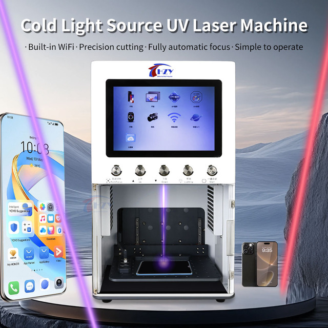 HZY UV Laser Machine in Stock Fast Delivery 5W Cold Laser Phone Screen Back Glass Separator