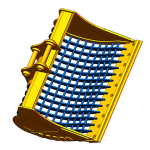 Godet de criblage ouvert OEM à grande maille, ouverture de mâchoire de 1200 mm, pour nettoyage de rivières, compatible avec excavatrices de 1 à 80 tonnes, prix bas - Product Image 2