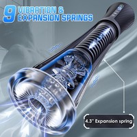 Kabelloser Bluetooth APP-gesteuerter 3-in-1 Transparenter Automatischer Masturbationsbecher mit Saugnapf-Basis für Männer Mehrfachnutzung