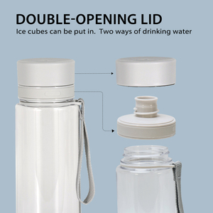 Bouteille d'eau réutilisable multicolores de 500 ml, en plastique sans BPA et étanche avec poignée de transport, pour le sport, la salle de sport, le bureau, le <span class=keywords><strong>camping</strong></span> - Product Image 4