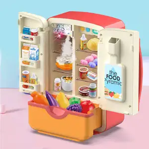 New children's play house pretend toys simulate refrigerator kitchen two-door mini smart home appliance toys