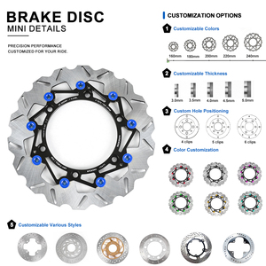 Disco de Freno Delantero Ampliado de 26 cm de Alta Calidad para NMAX150, Universal para <span class=keywords><strong>JX150</strong></span> - Product Image 4