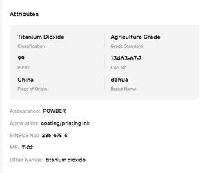 <b>Titanium</b> Dioxide TiO2 | High Purity Industrial Grade – Functional Filler for Terrazzo Floors and Water Treatment - Product Image 6