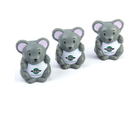 Jouet anti-stress en mousse PU de 10 cm, souris de dessin animé, boule de décompression mignonne LS005, province du Zhejiang