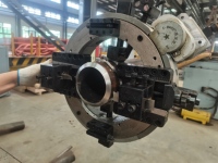 Machine de découpe et de chanfreinage automatique à commande servo-moteur ESCG0206 E-Work pour tuyaux d'huile DN50-150mm, pour la construction.