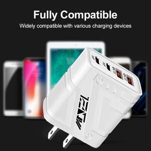 4-in-1 PD+<b>USB</b> <b>Type</b>-<b>C</b> Fast Charging Station Universal Travel Head EU/US <b>Plugs</b> - Product Image 6