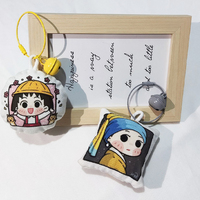 Personnalisé doux en peluche porte-clés oreiller charme personnalisé en gros jouet charme doux poupée dessin animé oreiller personnalisé Anime Photo porte-clés
