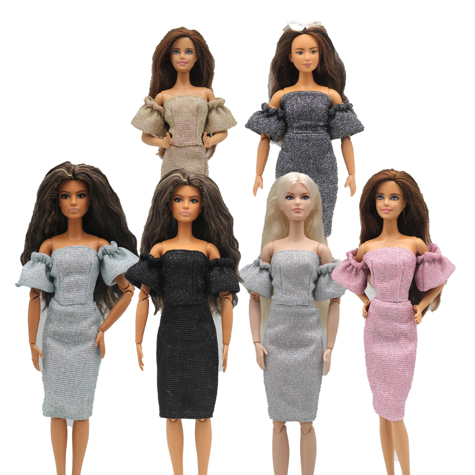 गर्म बिक्री के लिए नई डिजाइन उच्च गुणवत्ता बीजद 30 cm11-12 इंच 30 cm गुड़िया पोशाक स्कर्ट शर्ट कोठरी के लिए barbi, पीपी और एफआर गुड़िया