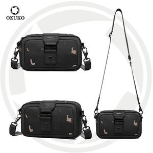 <span class=keywords><strong>Ozuko</strong></span> 9829, bolso de hombro pequeño a la moda, bolso informal, correa ajustable para llevar diariamente, bolso cruzado para hombre - Product Image 1