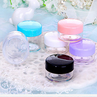 3ml 5 ml 10 ml 15ml 3g 5g 10g 10 ml Pot de crème PS de 5g Petit pot rond vide Contenants d'échantillons cosmétiques en plastique de 5 ml