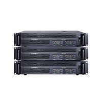 Amplificateurs professionnels OEM ODM 1300W 1950W 2 canaux classe D pour système de réseau audio à haut rendement de stade 8ohm métal
