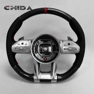 Volant en fibre de carbone personnalisé pour Mercedes Benz <span class=keywords><strong>C300</strong></span> C200 C180 W204 W211 W213 W205 W447 E63 - Product Image 1
