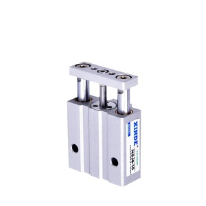 กระบอกลมนิวแมติกขนาดเล็กแบบสามแกน XINDE รุ่น MGJ6-10-15 ซีรีส์ตัวกระบอกทำจากอะลูมิเนียม - Product Image 1