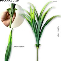 Simulierter Chlorophytum Comosum Blumenstrauß Heim-Gartendekoration Künstliche Blume Blumenzweig Farbiger Strauß