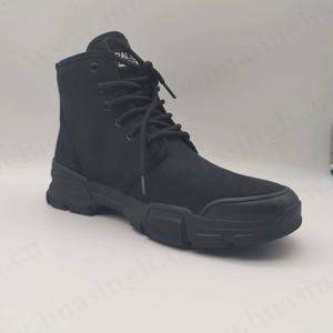 LXG, personnalisé Logo latéral Campus Style Canvas Shoes <span class=keywords><strong>Beige</strong></span> Color Ankle Inch <span class=keywords><strong>Combat</strong></span> <span class=keywords><strong>Boots</strong></span> for Training HSM304 - Product Image 4