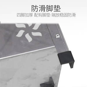 เตาย่างปลาสแตนเลสทรงสี่เหลี่ยมแบบใช้แก๊สสำหรับร้านอาหารเชิงพาณิชย์ ถาดอาหารทะเล เกรด 304 - Product Image 5