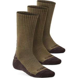 Chaussettes de randonnée mi-mollet en laine personnalisées, respirantes, anti-humidité, tactiques, avec coussinets pour bottes - Product Image 1