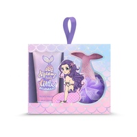 Nettoyant pour le corps personnalisé spécial et éponge de bain sirène pour les enfants de nouveau design promotionnel ury