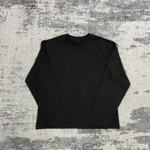 MT1400 camicie oversize ricamo su misura t-Shirt girocollo nero cotone 100% camicia a maniche lunghe per gli uomini - Product Image 1