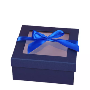 Creative birthday gift box size packaging empty square cake transparent window bridesmaid bridesmaid gift box