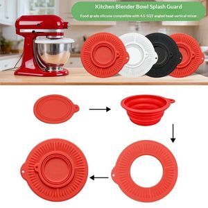 2026 Couvercle pliable en silicone alimentaire pour bol mélangeur KitchenAid 4,5-5 Quart, modèle XY18, compatible lave-vaisselle vertical, anti-éclaboussures - Product Image 3
