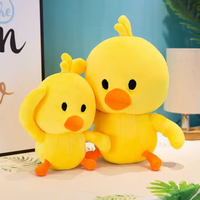 Vente en gros de jouets en peluche kawaii canard de pâques avec nœud brodé canetons kawaii
