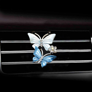 Ambientador de aire para coche, exquisita mariposa, decoración Interior, salida de aromaterapia, difusor de <span class=keywords><strong>Clip</strong></span> de Perfume, ambientador colgante para coche - Product Image 2