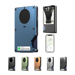 กระเป๋าสตางค์อัจฉริยะพร้อมคลิปหนีบเงิน ป้องกัน RFID ผลิตจากสแตนเลส อลูมิเนียม และคาร์บอนไฟเบอร์ - Product Image 1