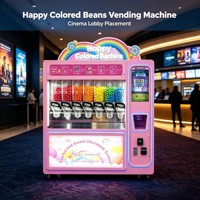 Distributeur de bonbons JOYDD à faible encombrement, 7 saveurs, équipement de vente automatique en libre-service 24h/24 pour les couloirs et halls des centres commerciaux