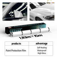 Film de protection de peinture TPU auto-cicatrisant brillant Wesun TPU-TOP75-W, garantie 10 ans, qualité supérieure, 1,83*15m, 7,5 mil