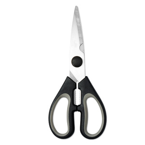 Kitchen Scissors Stainless Steel Straight Head Black And Gray Home Use Multi Purpose Cutting Tool - Product Image 4