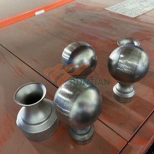 Hiện đại ngoài trời Sàn thép không gỉ cầu thang ban công lan can inox Patio Kính Spigot kẹp cơ sở bìa cho biệt thự Mall phụ kiện Inox - Product Image 4