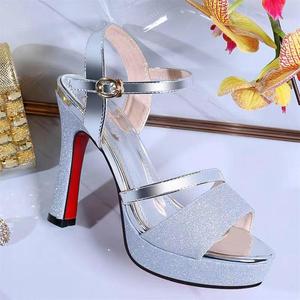 Sandalias de Mujer 2024, Nuevas, Elegantes, de Tacón Fino, Combinables con Todo, Cómodas, Impermeables, con Plataforma, a la Moda, de Tacón Alto - Product Image 4