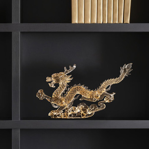 Figurita de dragón de acrílico transparente para decoración de sala de estar, regalo de Año Nuevo Chino, adorno del zodiaco - Product Image 2