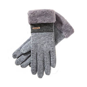 ถุงมือฤดูหนาวสำหรับผู้หญิง, ถุงมือ<span class=keywords><strong>ขน</strong></span>สัตว์หนาให้ความอบอุ่นนุ่มสบาย - Product Image 1