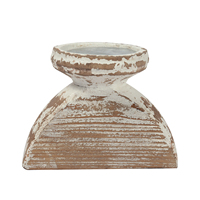 Support de bougie en bois fait à la main, haute détresse, secteur de mariage Antique, Combo pour décoration de la maison, Table à manger