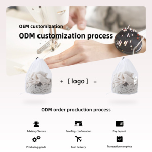 Custom Logo Portable Anti-Tangle Thickened Mesh Drawstring <b>Laundry</b> Bag with Custom Sizes (S/M/L/XL) - Product Image 4
