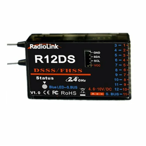 Émetteur RadioLink AT10 II 2,4 GHz 12 canaux avec récepteur R12DS, moule exclusif, emballage inclus - Product Image 6