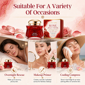 <span class=keywords><strong>Mascarilla</strong></span> Facial de Agua de Rosas con Niacinamida y Oligopéptidos, Sin Sulfatos, Hidratante, Reafirmante, Reparadora, Calmante - Product Image 1