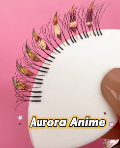Cils <span class=keywords><strong>Anime</strong></span> Préfabriqués Comic Spirke, Cils <span class=keywords><strong>Anime</strong></span> Doux et Fluffy, Cils Faux Holographiques Manga, Cils Comic Spire Tinsel <span class=keywords><strong>Anime</strong></span> Spikes - Product Image 3