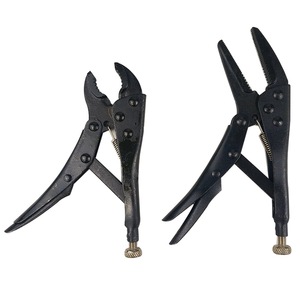 Dzt Industrial Grade Locking <b>Pliers</b> <b>Set</b> 4pc Steel With Heat Treatment For Heavy Duty Use - Product Image 2