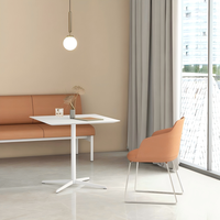 Table basse à pieds croisés, table de négociation, table basse moderne, taille et couleur personnalisables