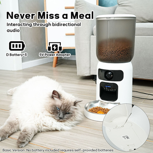 Distributeur de nourriture intelligent pour animaux de compagnie Petop Factory <span class=keywords><strong>avec</strong></span> application de contrôle à distance, caméra HD, surveillance vidéo, alimentation programmée, comedero para mascotas pour chiens et chats - Product Image 5