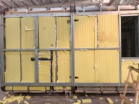 Installation facile, durée de vie plus longue, robuste, écologique, qualité fiable, tendances actuelles, cabane Apple avec mur en verre