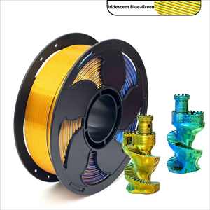 Filamento de Impresora 3D de Seda PLA Tricolor Dual de 1.75mm, Multicolor de Alta Velocidad, 250g 2.2lbs - Product Image 6
