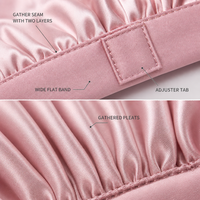 Bonnet de nuit pour cheveux avec bande élastique réglable 32x32cm Rose Lotus Eloria ZS2604 Quatre Saisons Fournisseur en gros OEM ODM