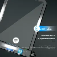 Loupe de lecture LED haute définition à suspendre au cou, multifonctionnelle, rechargeable sur support de bureau, portable, avec réflecteurs muraux