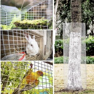 ตาข่ายลวดเหล็กชุบสังกะสีแบบจุ่มร้อน TUOKS ขนาดรูสี่เหลี่ยม 1/2 นิ้ว - หนา 19 เกจ ขนาด 24' x 100' ม้วนตาข่ายเชื่อมสำเร็จรูป - Product Image 6