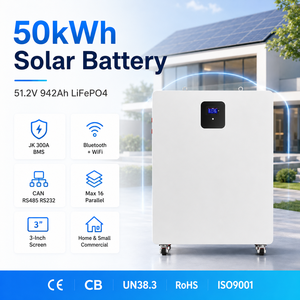 50Kwh Lithium <b>Battery</b> 48V Home Energy Storage System 51.2V 280Ah 300Ah 560Ah 600Ah 942Ah Solar <b>Batteries</b> With Bms - Product Image 1