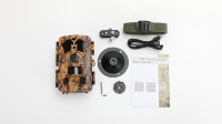 Caméra de surveillance thermique 4K 48MP avec connexion Wi-Fi et contrôle par application, vision nocturne IR, portée 20m/85ft, pour la faune et l'extérieur, étanche IP65